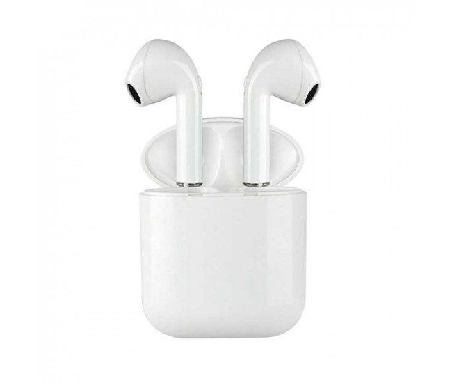 Casti Wireless Bluetooth MKJ-I9 Earbuds Flippy, Alb