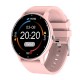 Ceas smartwatch si bratara fitness Flippy ZL02D, oxigen, ritm cardiac, pedometru, notificari, IP67, Compatibil cu Android/iOS, vibratii, multi sport, Roz