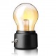 Lampa LED Decorativa sub forma de Bulb, Retro pentru interior, Negru/ Transparent, lumina Calda, Flippy