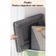 Cutie de depozitare tip cos, Flippy, textil, pliabila, 47x20x28 cm, cadru metalic, cu manere, gri