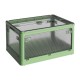 Cutie de depozitare pliabila, Flippy, Cu capac, 40 L, Plastic, 47x35x24.5 cm, Verde