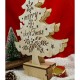 Decoratiune luminoasa, model de  Brad cu inscriptie Marry Christmas, alb, lungime: 11 cm, latime: 5 cm, inaltime: 30 cm, lemn, interior/exterior