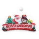 Decoratiune de Craciun pentru fereastra Flippy, Merry Christmas, cu LED-uri, 24 cm, alb cald