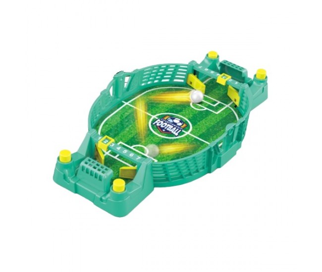 Fotbal de Masa Interactiv pentru Copii, Flippy, cu 2 Mingi Incluse, Tabela Scor, 22.8x12x4 cm, Verde