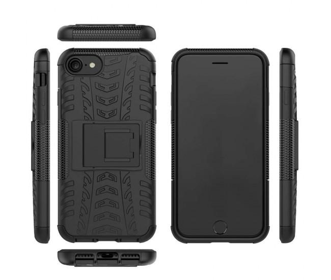 Husa Flippy Apple iPhone 11 Defender Model 3 cu Suport, Negru