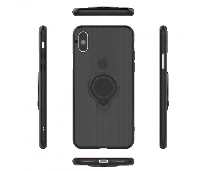 Husa Apple iPhone 6 Armor Ring cu inel magnetic Negru