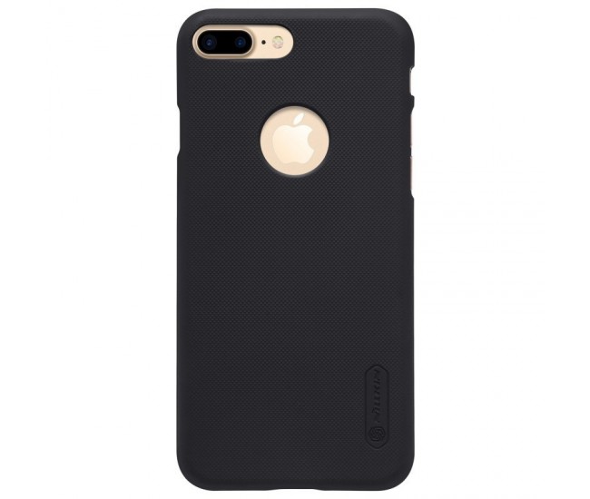 Husa Apple iPhone 7 Plus Nillkin Frosted Shield Negru + Folie de protectie