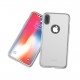 Husa Apple iPhone X Full Cover 360 Argintiu + Folie Cadou