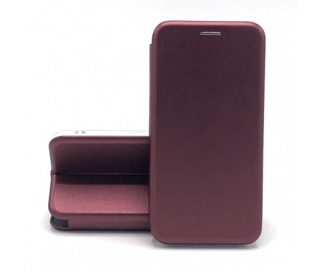 Husa de protectie Flippy compatibila cu Apple iPhone 11 Magnet Book Case Bordo