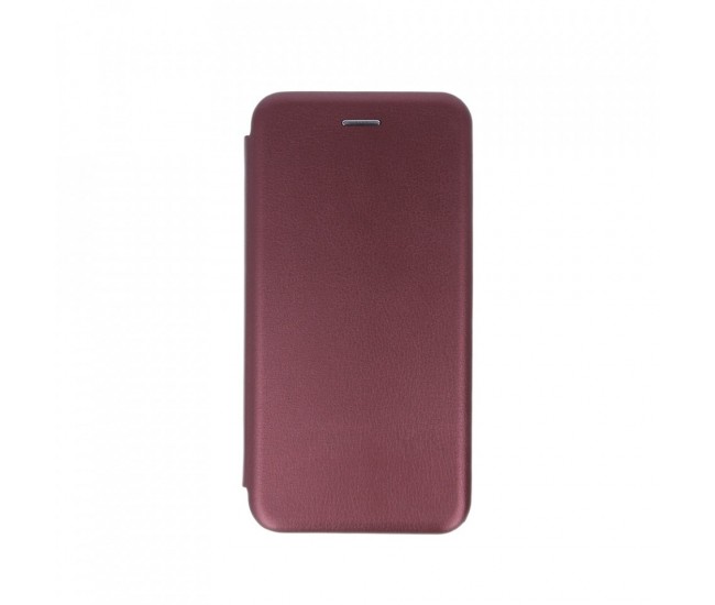 Husa de protectie Flippy compatibila cu Apple iPhone 12/12 Pro Magnet Book Case Bordo