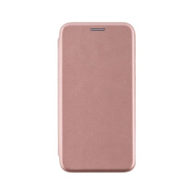 Husa de protectie Flippy compatibila cu Apple iPhone 12 Mini Magnet Book Case Roz-Auriu