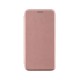 Husa de protectie Flippy compatibila cu Apple iPhone 12 Mini Magnet Book Case Roz-Auriu