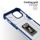 Husa de protectie Flippy compatibila cu Apple iPhone 13 Acrylic Armor cu suport Albastru