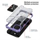 Husa de protectie Flippy compatibila cu Apple iPhone 13 Acrylic Armor cu suport Mov