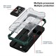 Husa de protectie Flippy compatibila cu Apple iPhone 13 Acrylic Armor cu suport Verde Inchis