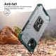 Husa de protectie Flippy compatibila cu Apple iPhone 13 Acrylic Armor cu suport Verde Inchis