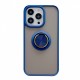 Husa de protectie Flippy compatibila cu Apple iPhone 13 Mini,Defender cu prindere inel,Albastru