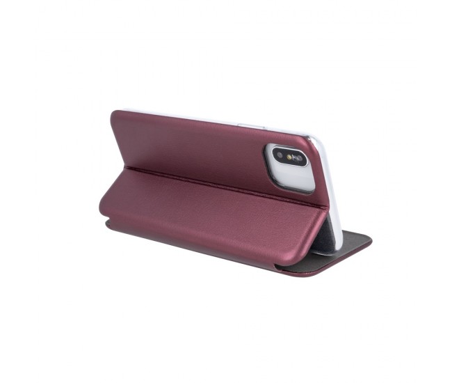 Husa de protectie Flippy compatibila cu Huawei P30 Lite Magnet Book Case Bordeaux