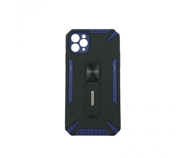 Husa de protectie Flippy pentru Apple iPhone 11 Pro Max Defender Sergeant Brave cu suport, Albastru inchis