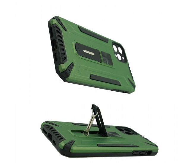 Husa de protectie Flippy pentru Apple iPhone 11 Pro Max Defender Sergeant Brave cu suport, Verde deschis