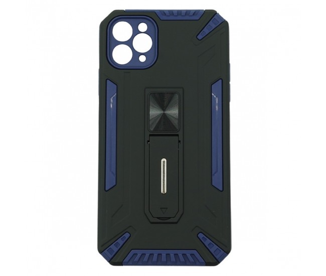 Husa de protectie Flippy pentru Apple iPhone 12 Defender Sergeant Brave cu suport, Albastru inchis