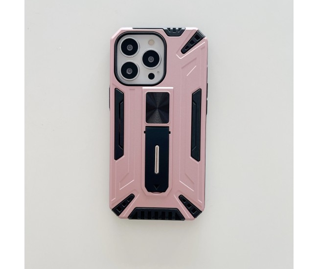 Husa de protectie Flippy pentru Apple iPhone 13 Defender Sergeant Brave cu suport,Roz Auriu