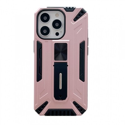 Husa de protectie Flippy pentru Apple iPhone 13 Defender Sergeant Brave cu suport,Roz Auriu