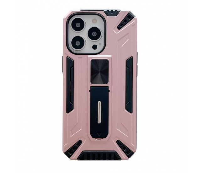 Husa de protectie Flippy pentru Apple iPhone 13 Defender Sergeant Brave cu suport,Roz Auriu