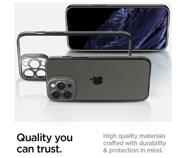 Husa de protectie pentru Apple iPhone 14, Flippy, Bracket series cu suport si protectie pentru camera, Transparent