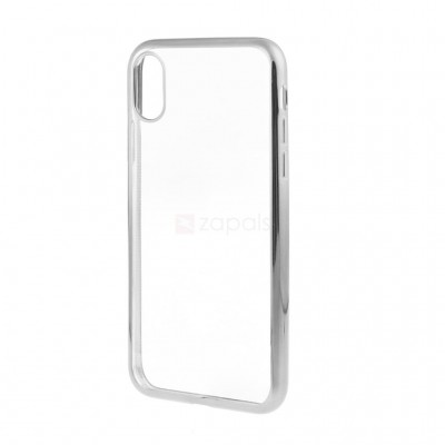 Husa de protectie pentru Apple iPhone X Tpu Electroplated Antisoc Argintiu