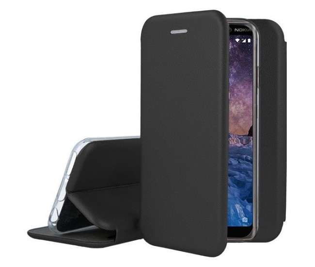 Husa de protectie pentru Huawei Y5 2019 Magnet Book Case Negru