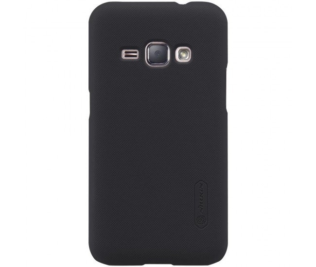 Husa de protectie pentru Samsung Galaxy J1 2015 Nillkin Frosted Shield Negru + Folie de protectie