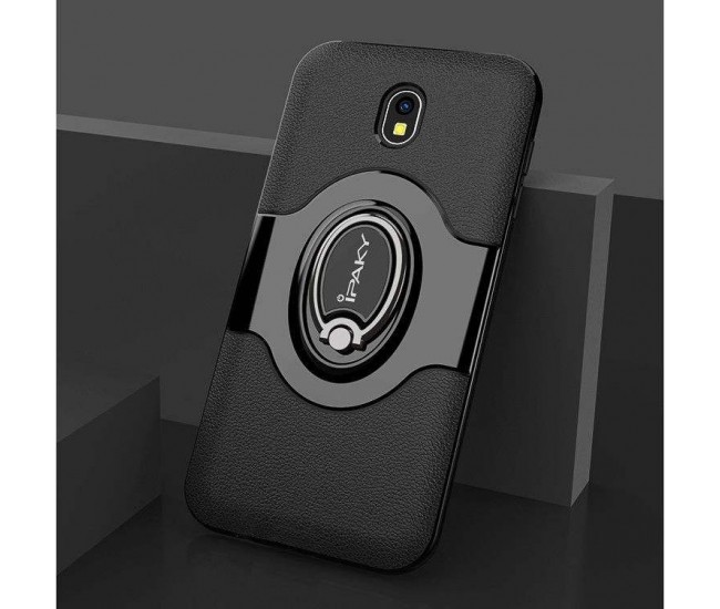 Husa de protectie pentru Samsung Galaxy J7 2017 Ipaky Ring Negru