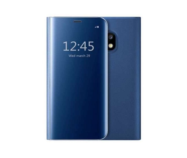 Husa de protectie pentru Xiaomi Redmi Mi 10 Flip Cover Oglinda Albastru