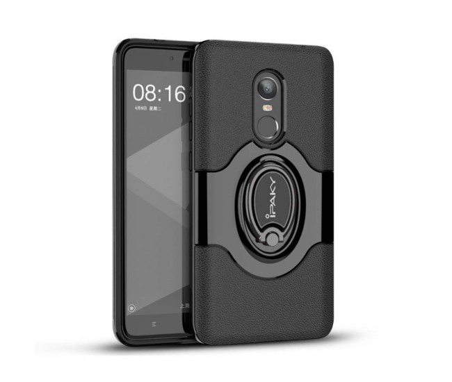 Husa de protectie pentru Xiaomi Redmi Note 4X Ipaky Ring Negru