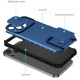 Husa Defender cu Stand pentru iPhone 11, Albastru, Suport reglabil, Antisoc, Protectie glisanta pentru camera, Flippy