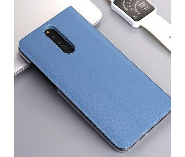 Husa Huawei Mate 10 Lite Flip Cover Oglinda Albastru