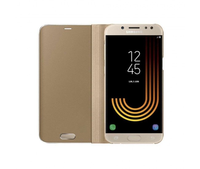 Husa Huawei P Smart 2020 Flip Cover Oglinda Auriu