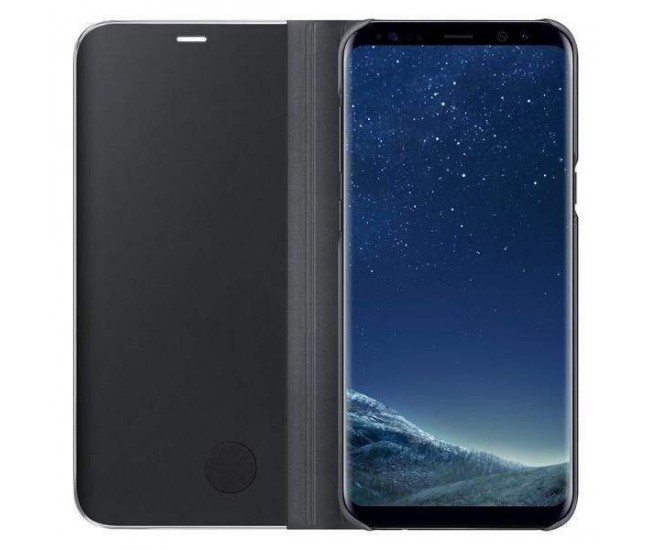 Husa Huawei P20 Flip Cover Oglinda Negru