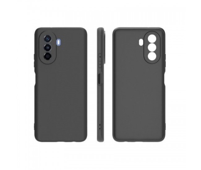 Husa pentru Huawei Huawei Y90, Flippy, Liquid Silicone, cu Microfibra pe interior, Protectie Antisoc, Negru