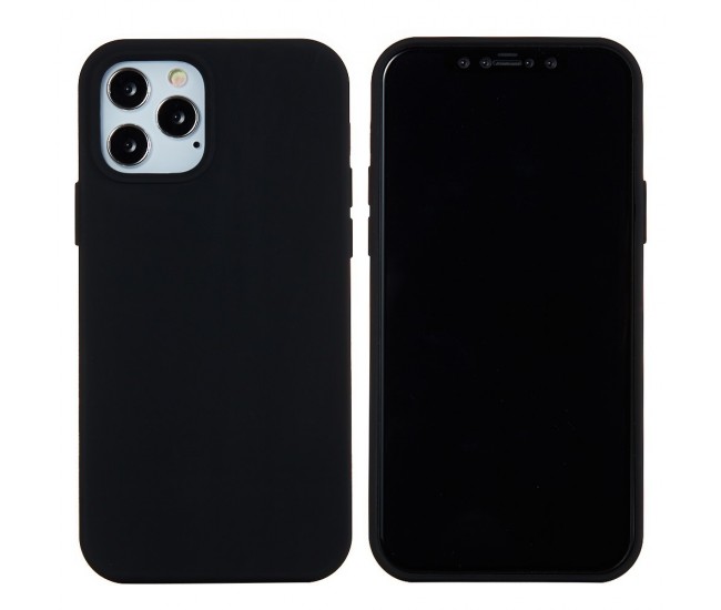 Husa protectie compatibila cu Apple iPhone 11 Pro Liquid Silicone Case Negru