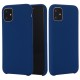 Husa protectie compatibila cu Apple iPhone 11 Pro Max Liquid Silicone Case Albastru inchis