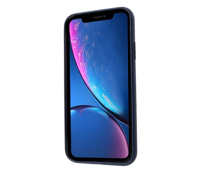 Husa protectie compatibila cu Apple iPhone XR Liquid Silicone Case Albastru inchis