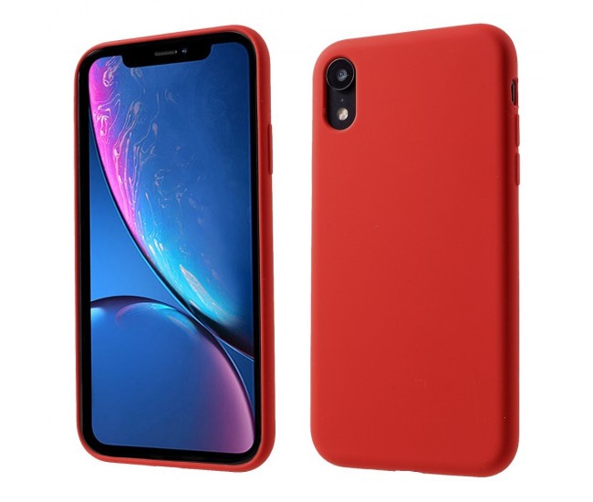 Husa protectie compatibila cu Apple iPhone XR Liquid Silicone Case Rosu