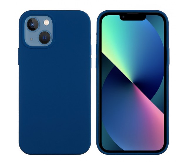 Husa protectie compatibila cu Huawei Nova 5T Liquid Silicone Case Albastru inchis