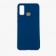 Husa protectie compatibila cu Huawei P Smart 2020 Liquid Silicone Case Albastru inchis