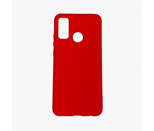 Husa protectie compatibila cu Huawei P Smart 2020 Liquid Silicone Case Rosu