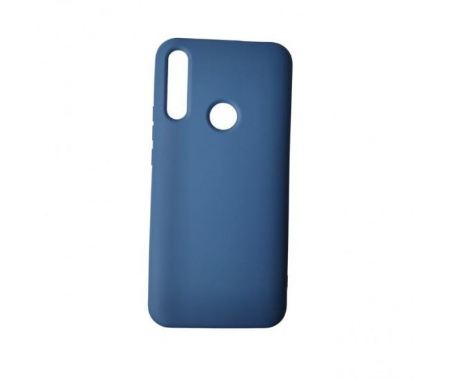 Husa protectie compatibila cu Huawei P Smart Z Liquid Silicone Case Albastru inchis