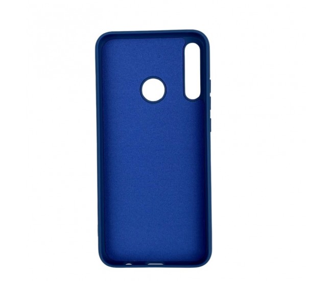 Husa protectie compatibila cu Huawei P40 Lite E Liquid Silicone Case Albastru inchis