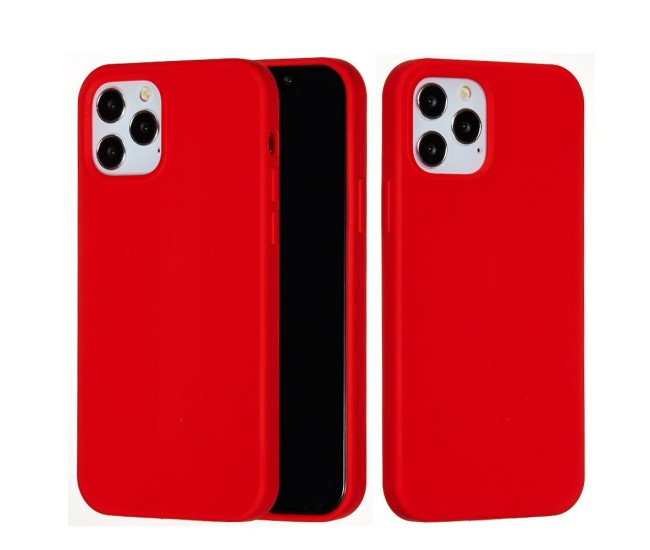 Husa protectie compatibila cu Huawei P40 Lite Liquid Silicone Case Rosu